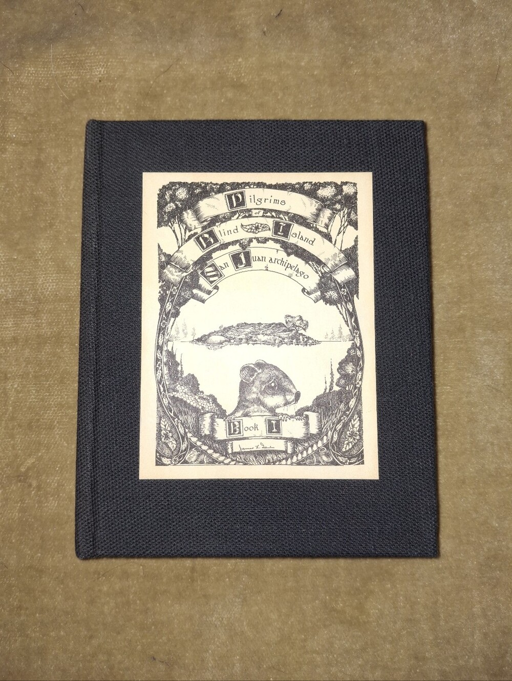 Signed Hardcover Illustrated "The Pilgrims of Blind Island San Juan Archipelago"